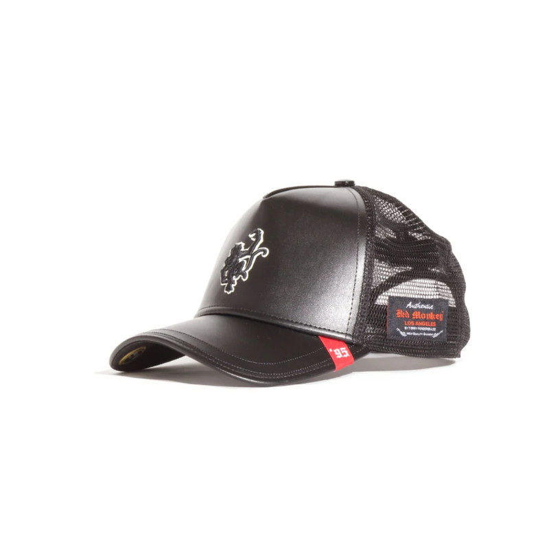 Red Monkey Varsity 95 Trucker Cap - Black - قبعة